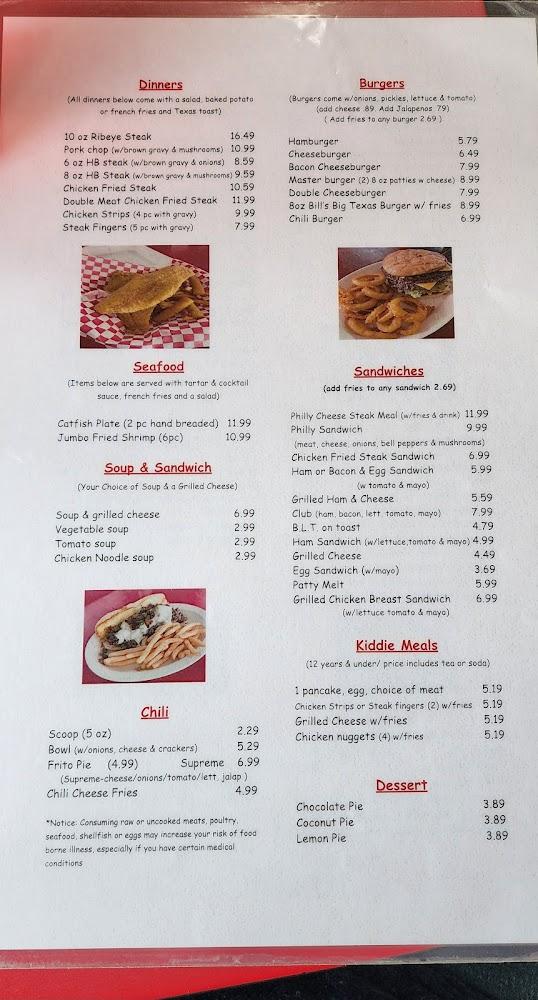 Bill's Grill Menu image 2